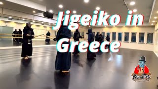 Jigeiko in Greece kendo practice Before 5Dan test. #kendo #剣道