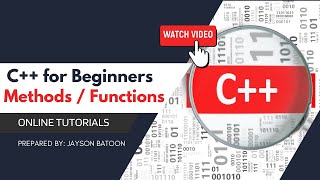 C++ Programming Tagalog #16 : Methods And Functions | Sir Jay
