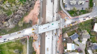 Sliding a new BRIDGE over I-80