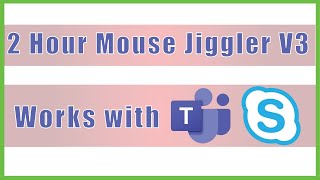 2 Hours Mouse Jiggler Version 3 - Keep MS Teams GREEN ACTIVE AWAKE