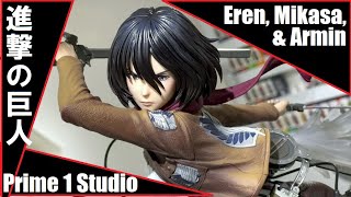 Prime 1 Studio - Eren, Mikasa \u0026 Armin (Shingeki no Kyojin) プライム１スタジオ - エレン, ミカサ, \u0026 アルミン (進撃の巨人)