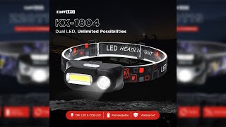 TaffLED Headlamp Flashlight Headlight LED 3 Modes XPE COB - 7RFL0DBK