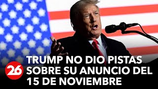 #MidtermsEnCanal26 | Trump votó y no dio pistas sobre el anuncio que hará el 15 de  noviembre