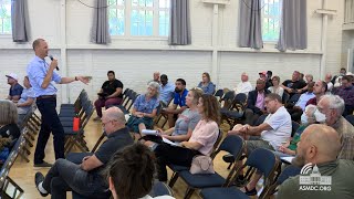 Assemblymember Kevin McCarty talks with District 6 constituents during Town Hall