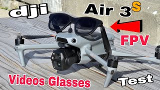 Dji Air 3s Drone - Video Glasses FPV Test (Nreal Air AR Glasses)