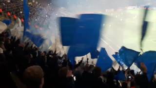 Dynamo Dresden - Karlsruher SC Pyro-Einlage KSC