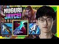 NUGURI DOMINATING WITH JAYCE! - FPX Nuguri Plays Jayce Top vs Darius! | Season 11