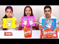 تحدي الأكل بدون يدين ضد يد واحدة ضد يدين ! 🖐 شفا ضد عبود 🤣 no hand vs one hand eating challenge