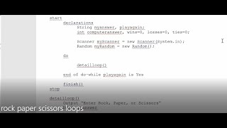 JAVA - Lesson #58 - Rock, Paper, Scissors Nested Loops