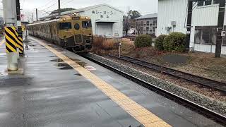 【2023/1/14】キハ47系 或る列車 基山駅通過【FHD】