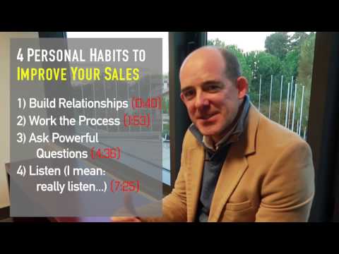 How to Improve your Sales Process (4 Personal Habits to Develop) How to Improve your Sales Process (4 Personal Habits to Develop)