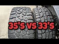 33 vs 35 inch Tires. A Practical Review for Jeep Wrangler Tires.