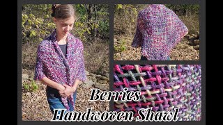 How To Make a Continuous Weave Woven Shawl on A Triangle Loom