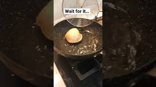 How to make POORI - flat rolled deep fried crunchy #growyourchannel #recipeshorts #dough #shorts