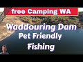 Free camping at stunning  Waddouring dam, pet friendly, Kayak Caravan Australia