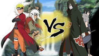 Наруто и Джирая Vs Саске и Орочимару | Naruto Shippuden,Ultimate Ninja Storm 4