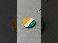 Indian flag painting on coin 🇮🇳 Happy republic day #shorts #india #painting #viral #colors #flag