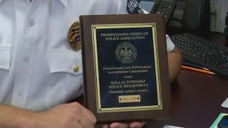 Major recognition for Dallas Township Police Department