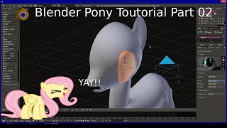MLP Blender tutorial, FLUTTERSHY part 02
