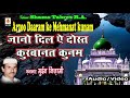 arzoo daaram ke mehmanat kunam *जानो दिल ऐ दोस्त क़ुर्बानत कुनम* moin nizami