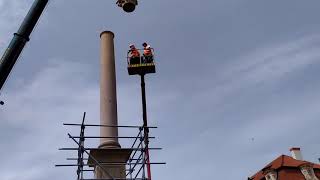 Finishing the Marian Column in Prague