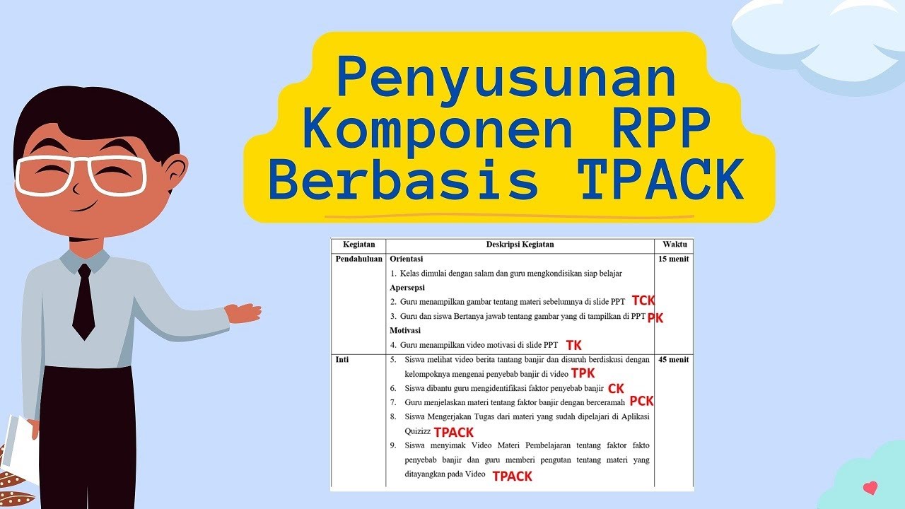 Penyusunan Komponen RPP Berbasis TPACK Dalam Pembelajaran - YouTube