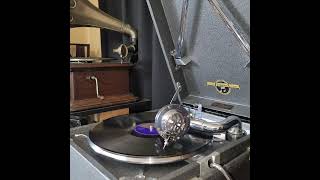 塩 まさる ♪月下の吟詠♪ 1937年 78rpm record. Columbia Model No 204 phonograph