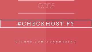 Code python check host (status host) simple