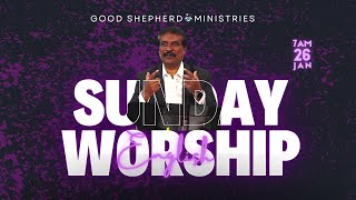 SUNDAY ENGLISH WORSHIP - Live | 26 January 2025 | Ps. George | Good Shepherd Ministries Guntakal