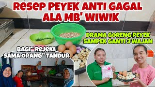 RESEP PEYEK ANTI GAGAL ALA MB' WIWIK‼️DRAMA GORENG PEYEK SAMPEK GANTI 3 WAJAN‼️BAGI REJEKI