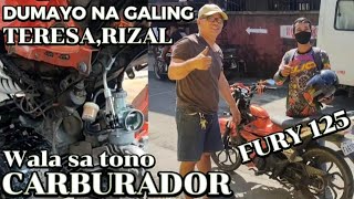 FURY 125 wala sa tono karburador kaya dumayo galing teresa,rizal