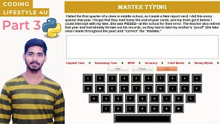 Master Typing Using Python Part 3 | Python GUI Project For Beginners