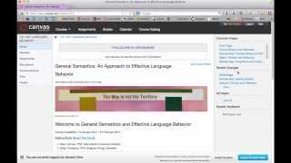 Canvas Network Course Navigation