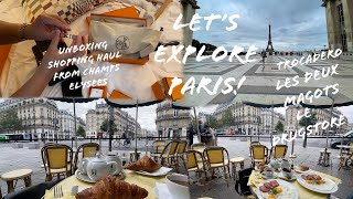 PARIS VLOG Day3 pt1: Trocadero, Les Deux Magots, Le Drugstore, Champs Elysees Shopping, Monoprix 4K