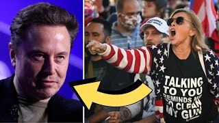 MAGA FURIOUS at Elon Musk are protesting