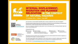 Webinar | Internal Displacement, Migration and Planned Relocation in the Context of Natural Hazards