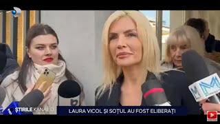 Stirile Kanal D - Laura Vicol si sotul au fost eliberati! | Editie de seara