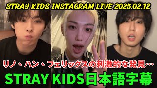 [STRAY KIDS] Instagram live 2025.02.12. Felix, Han, and Lee Know