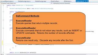 Lesson 10-6: Run a SQL query using the SqlClient namespace