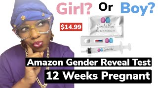 Trying Amazon Gender Reveal Test At 12 weeks Pregnant!