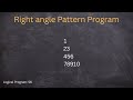 Number right angle triangle pattern using java, . Floyd’s Triangle pattern using java language