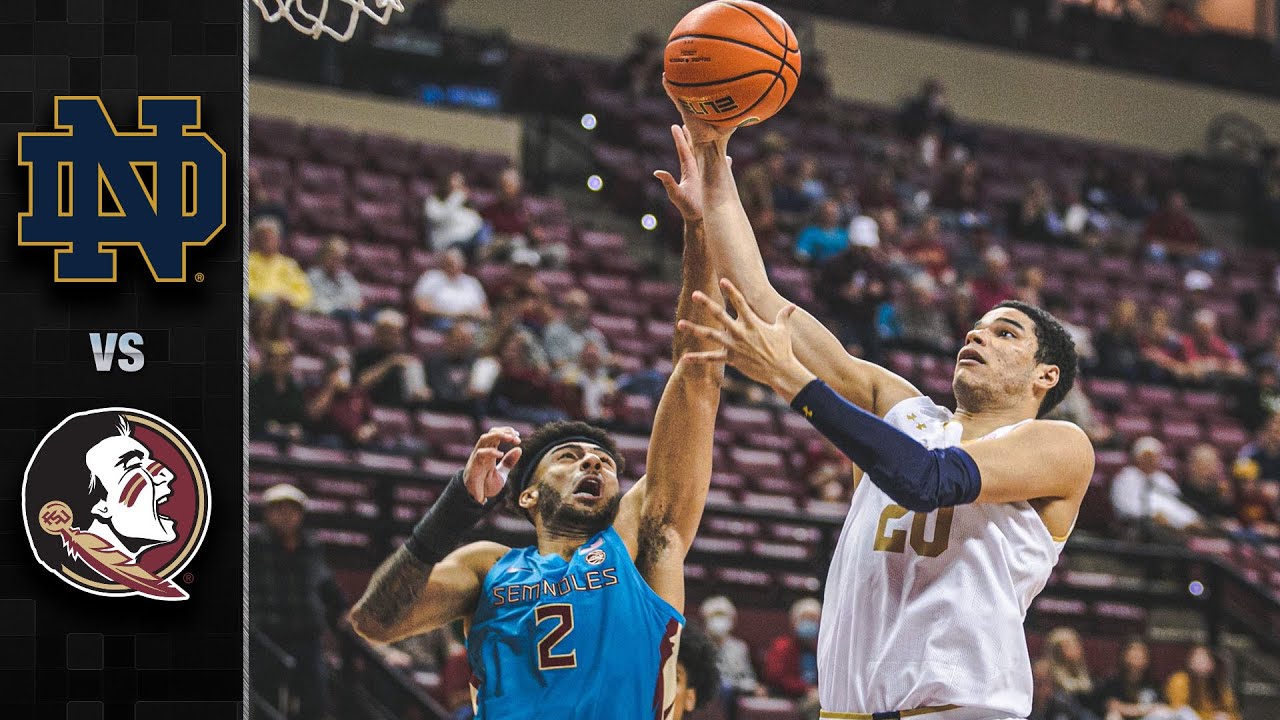 Notre Dame Vs. Florida State Men's Basketball (2021-22) - YouTube