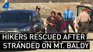 Hikers Rescued After Night Stranded on Mount Baldy | NBCLA