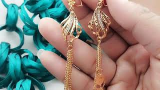 Attractive brass alloy earrings || Silver Vs Gold