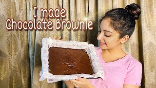 I made Chocolate Brownie 🤩🤎 | Ishaani Krishna.