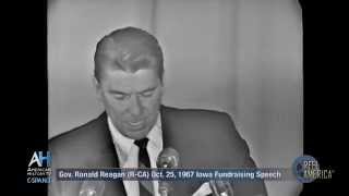 Gov. Ronald Reagan (R-CA) 1967 Iowa Fundraising Speech Preview