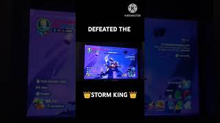 I defeated the storm king in lego Fortnite ll Win ll #defeat #legofortnite #shorts