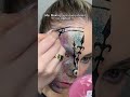 5 hours of makeup 🤯 makeupartist creativemakeup makeuplook glittermakeup glitter mua reality