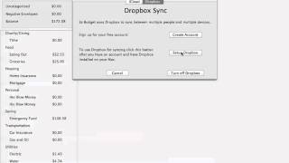 Ez Budget for Mac - How to sync with iPhone and iPad using Dropbox