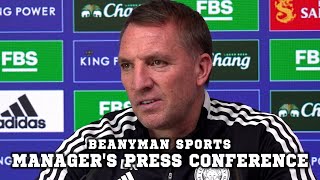 'We're just looking to the next game!' | Leicester v Aston Villa | Brendan Rodgers